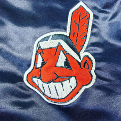 Indians Throwback Satin Bomber 1989 – Pre order (ships in 3-6 weeks)