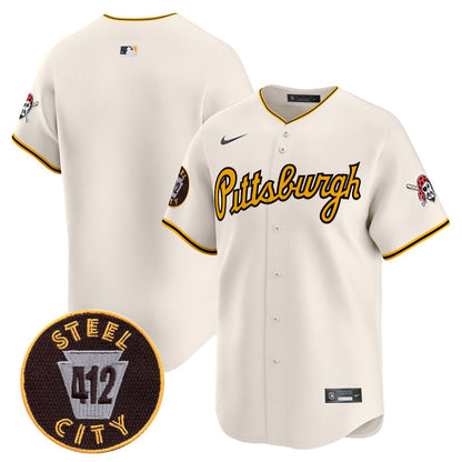 Men’s Pittsburgh 412 Patch Vapor Premier Limited Jersey V4