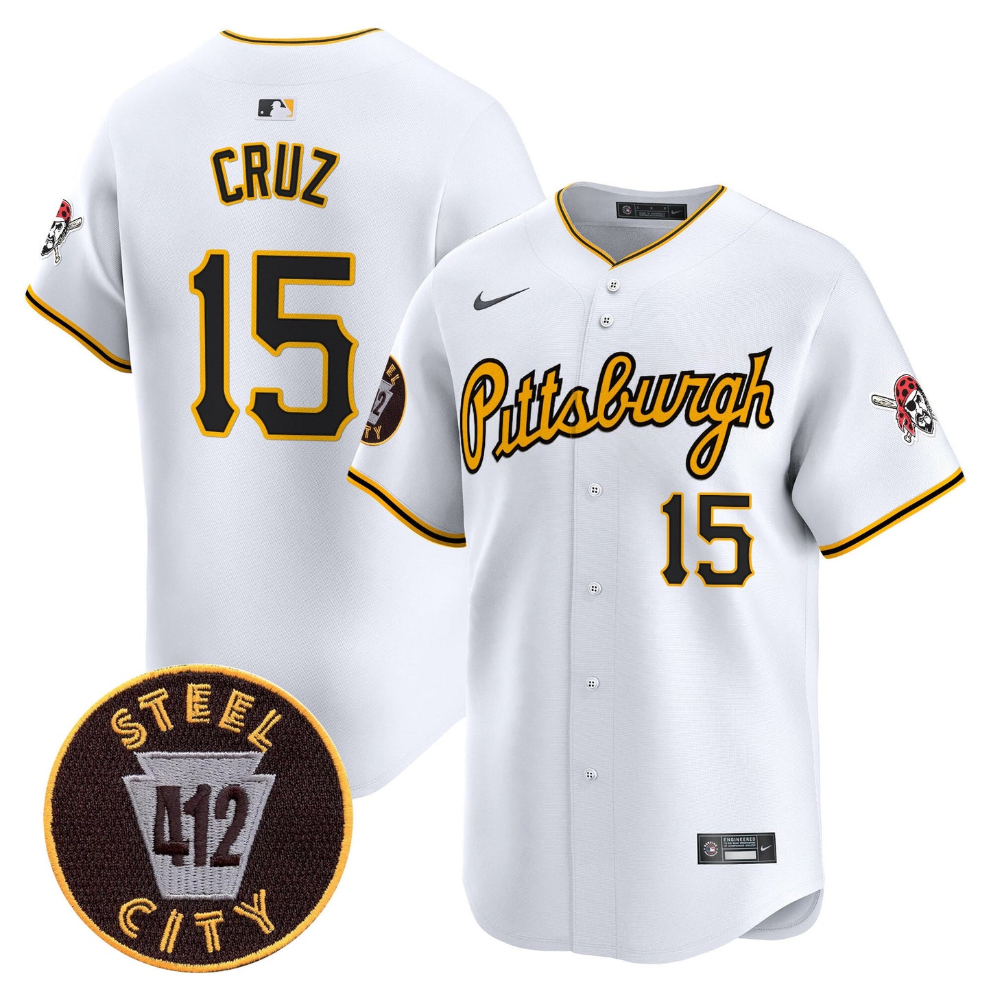 Men’s Pittsburgh 412 Patch Vapor Premier Limited Jersey V4