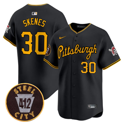 Men’s Pittsburgh 412 Patch Vapor Premier Limited Jersey V4