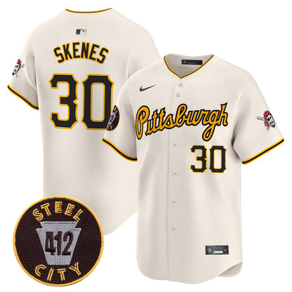 Men’s Pittsburgh 412 Patch Vapor Premier Limited Jersey V4