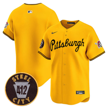 Men’s Pittsburgh 412 Patch Vapor Premier Limited Jersey V4