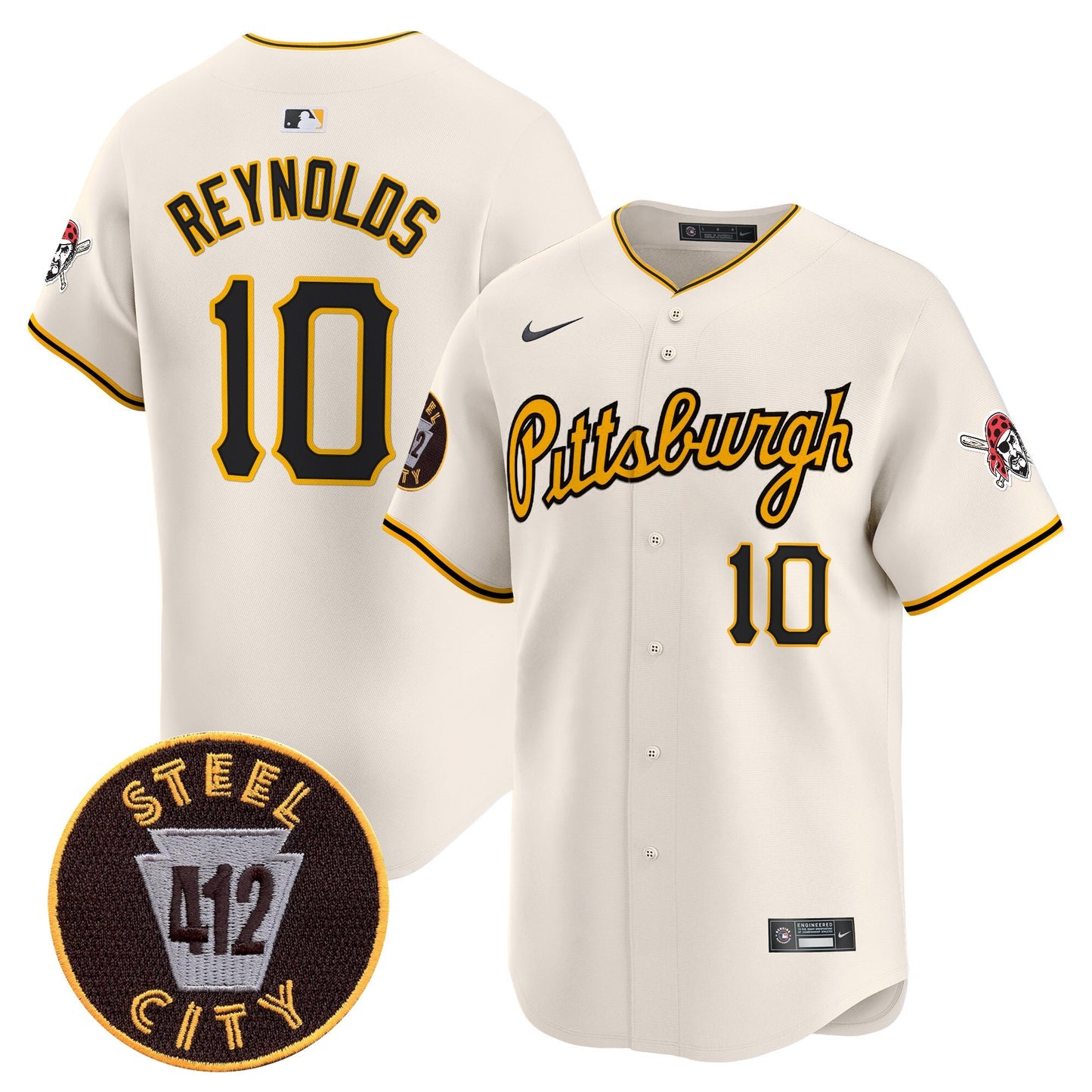 Men’s Pittsburgh 412 Patch Vapor Premier Limited Jersey V4
