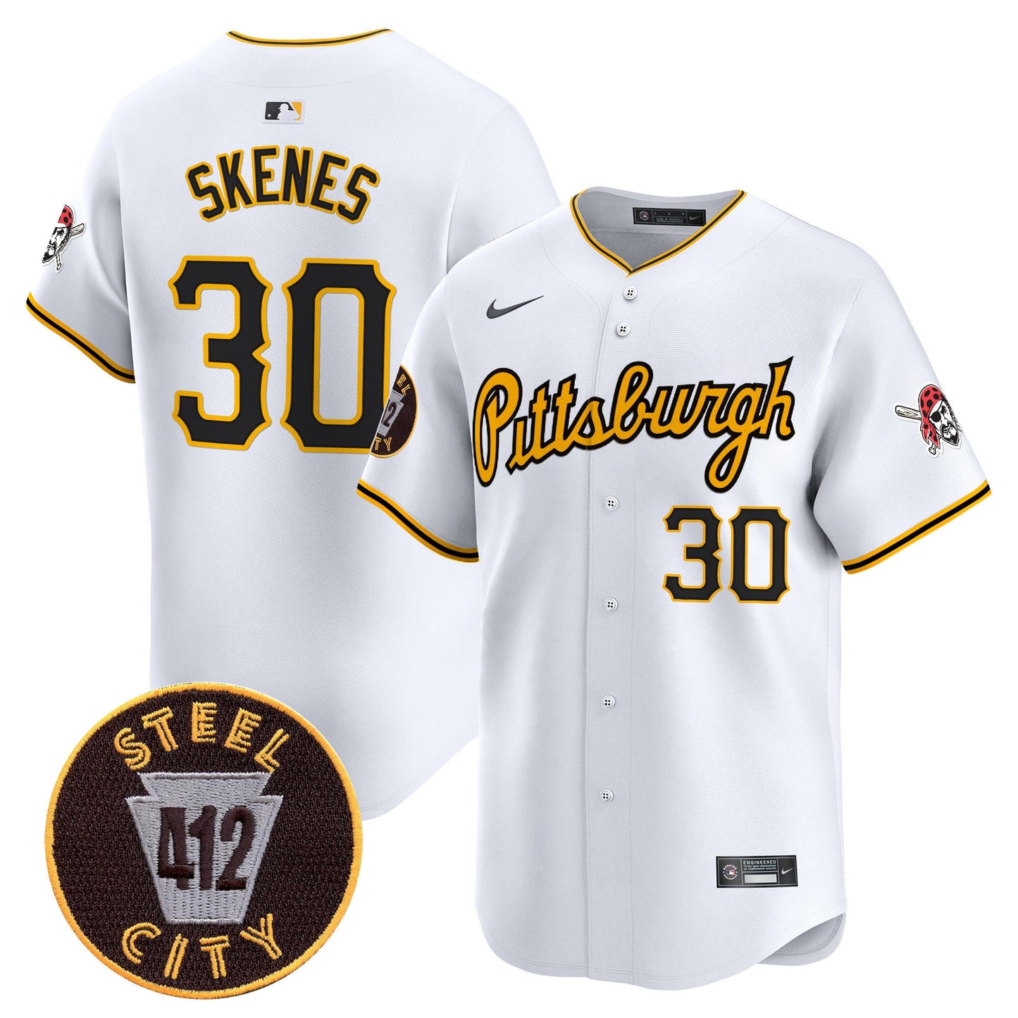Men’s Pittsburgh 412 Patch Vapor Premier Limited Jersey V4