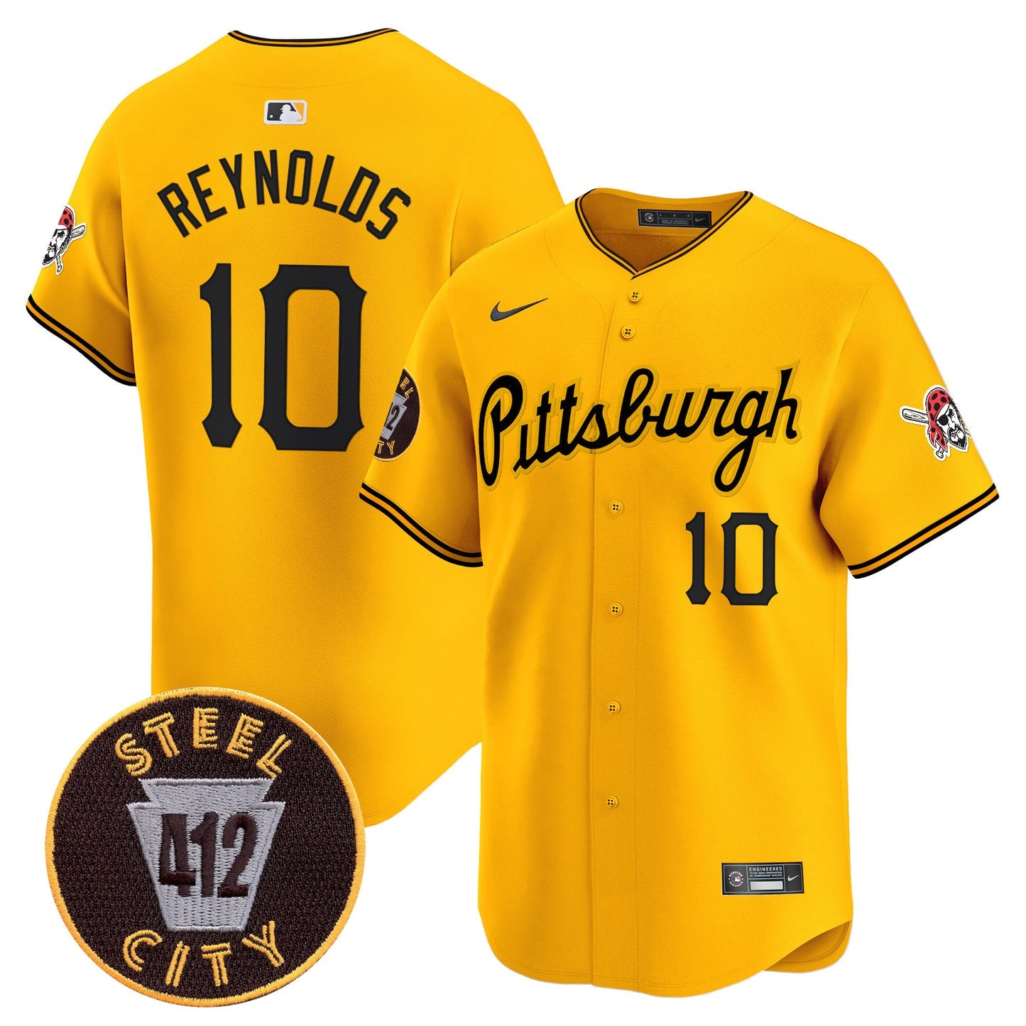 Men’s Pittsburgh 412 Patch Vapor Premier Limited Jersey V4