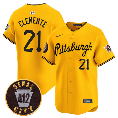 Men’s Pittsburgh 412 Patch Vapor Premier Limited Jersey V4