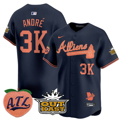 Men’s Atlanta Atliens & Peach Vapor Premier Limited Jersey