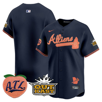 Men’s Atlanta Atliens & Peach Vapor Premier Limited Jersey