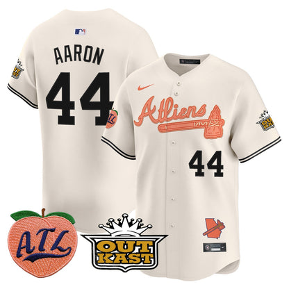 Men’s Atlanta Atliens & Peach Vapor Premier Limited Jersey