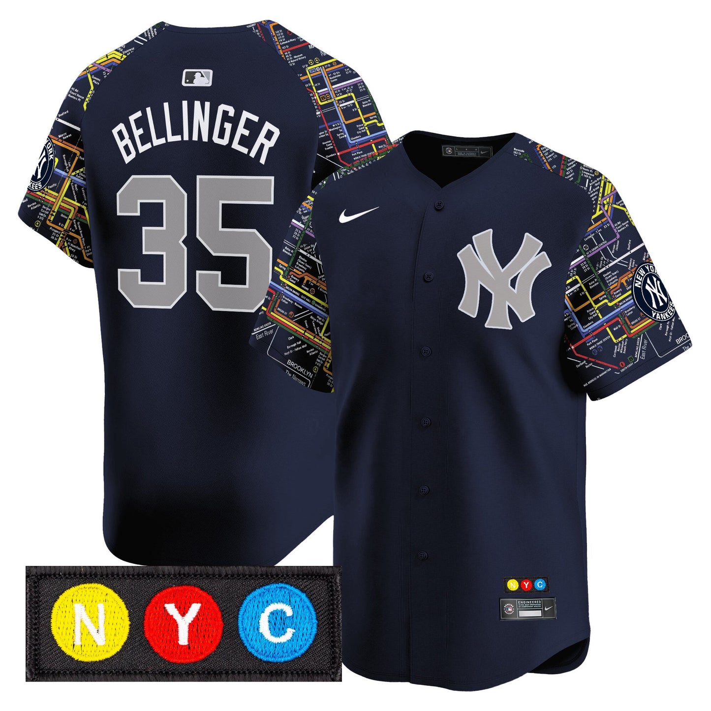 Men’s New York Subway Style Vapor Premier Limited Jersey – Stitched