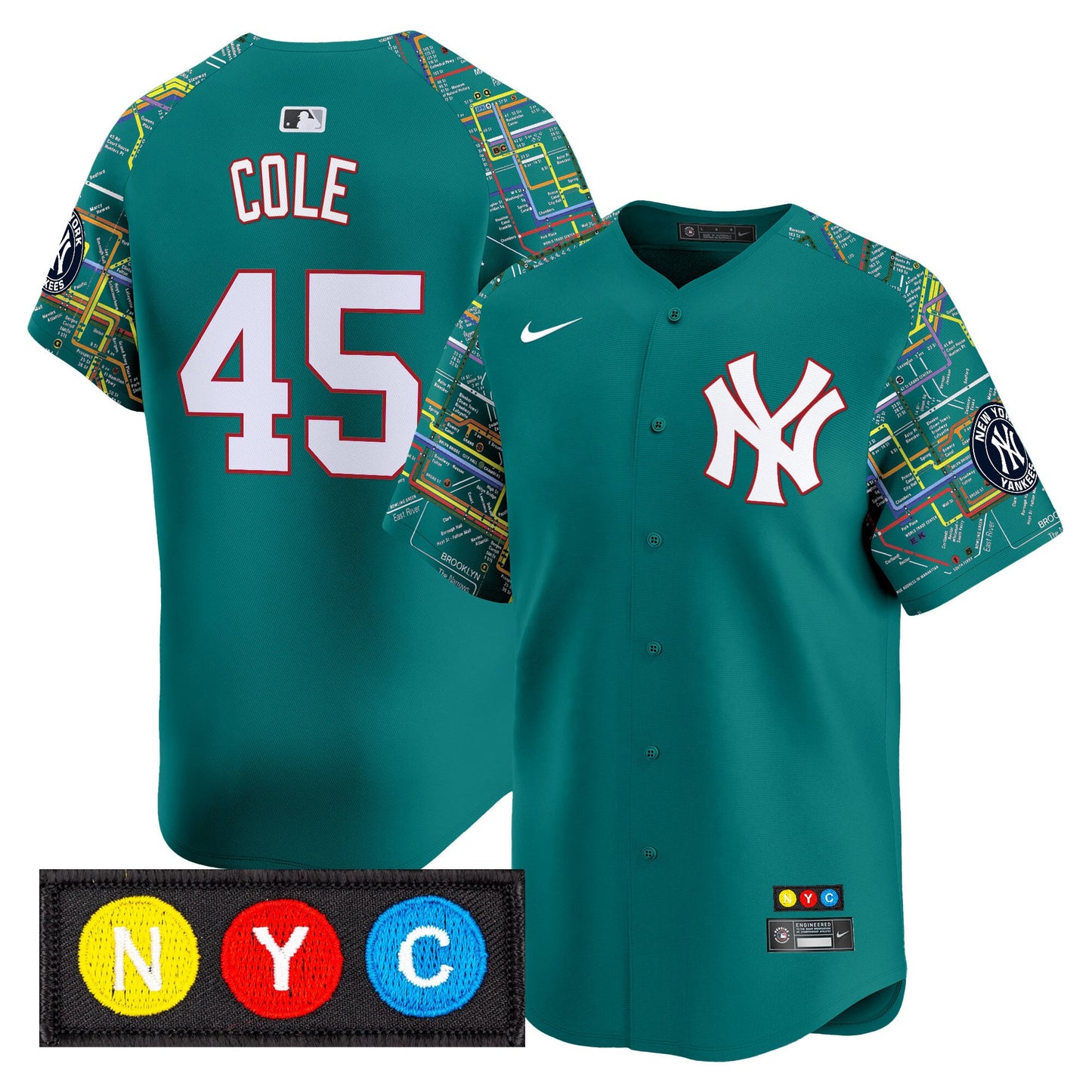 Men’s New York Subway Style Vapor Premier Limited Jersey – Stitched