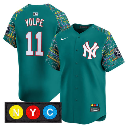 Men’s New York Subway Style Vapor Premier Limited Jersey – Stitched