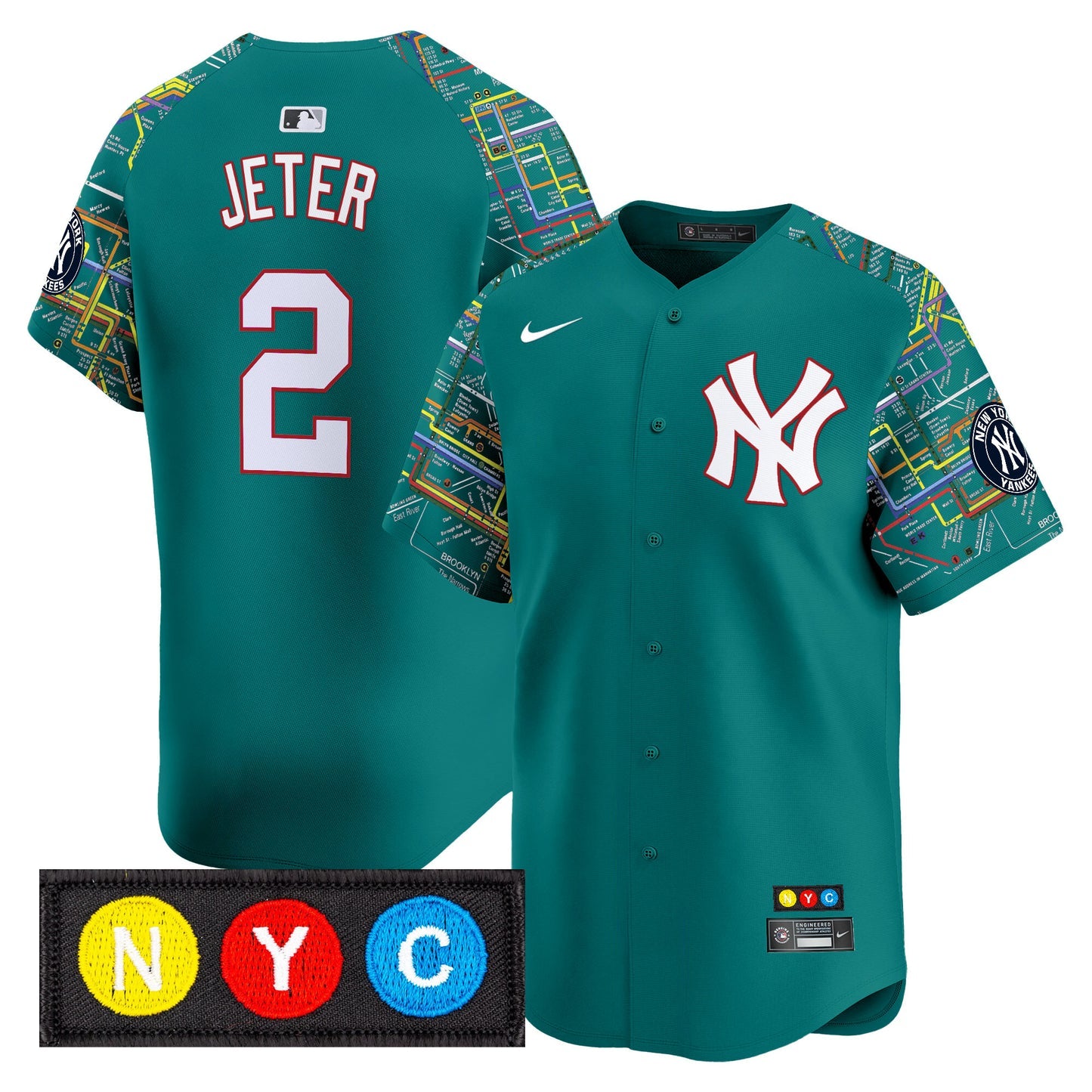 Men’s New York Subway Style Vapor Premier Limited Jersey – Stitched
