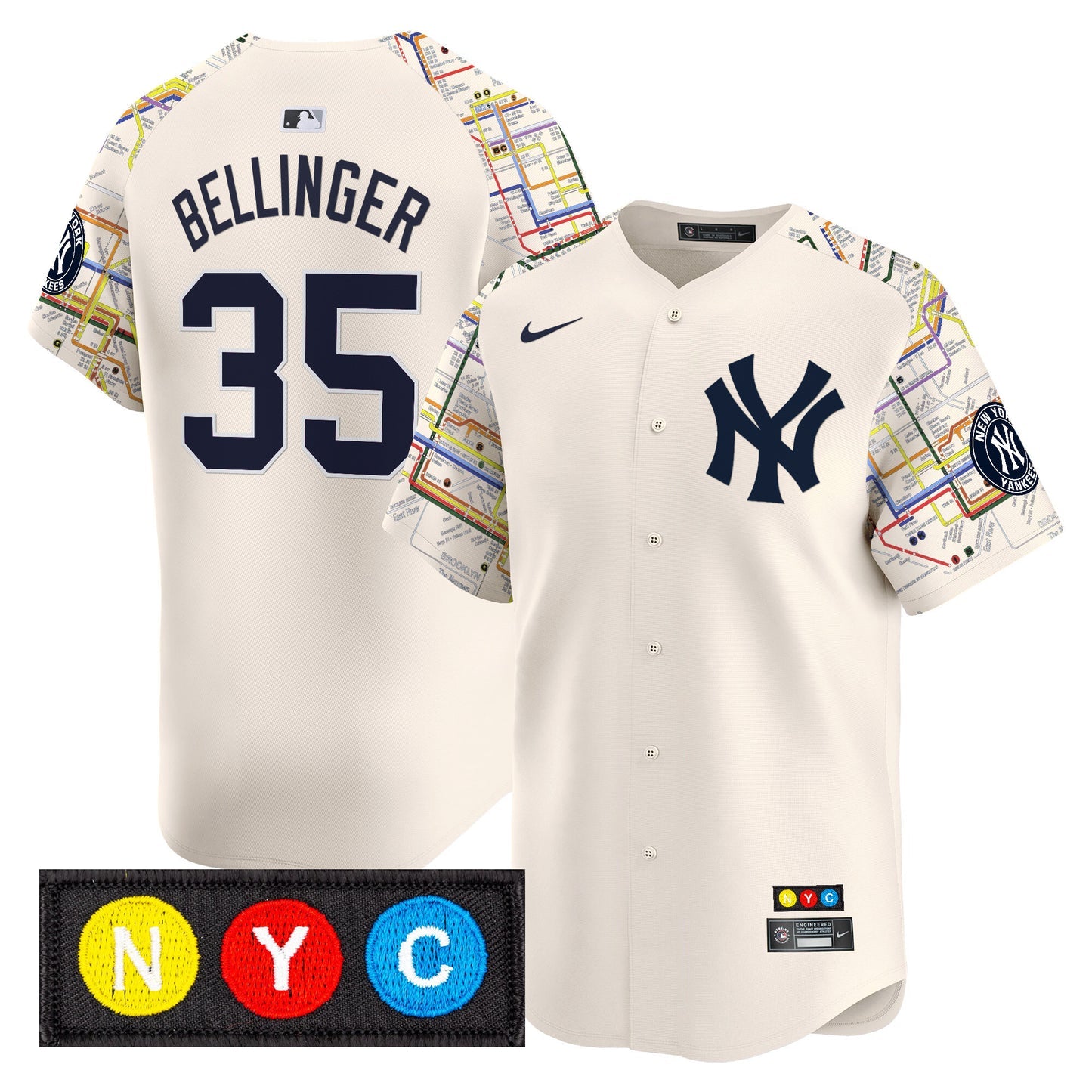 Men’s New York Subway Style Vapor Premier Limited Jersey – Stitched