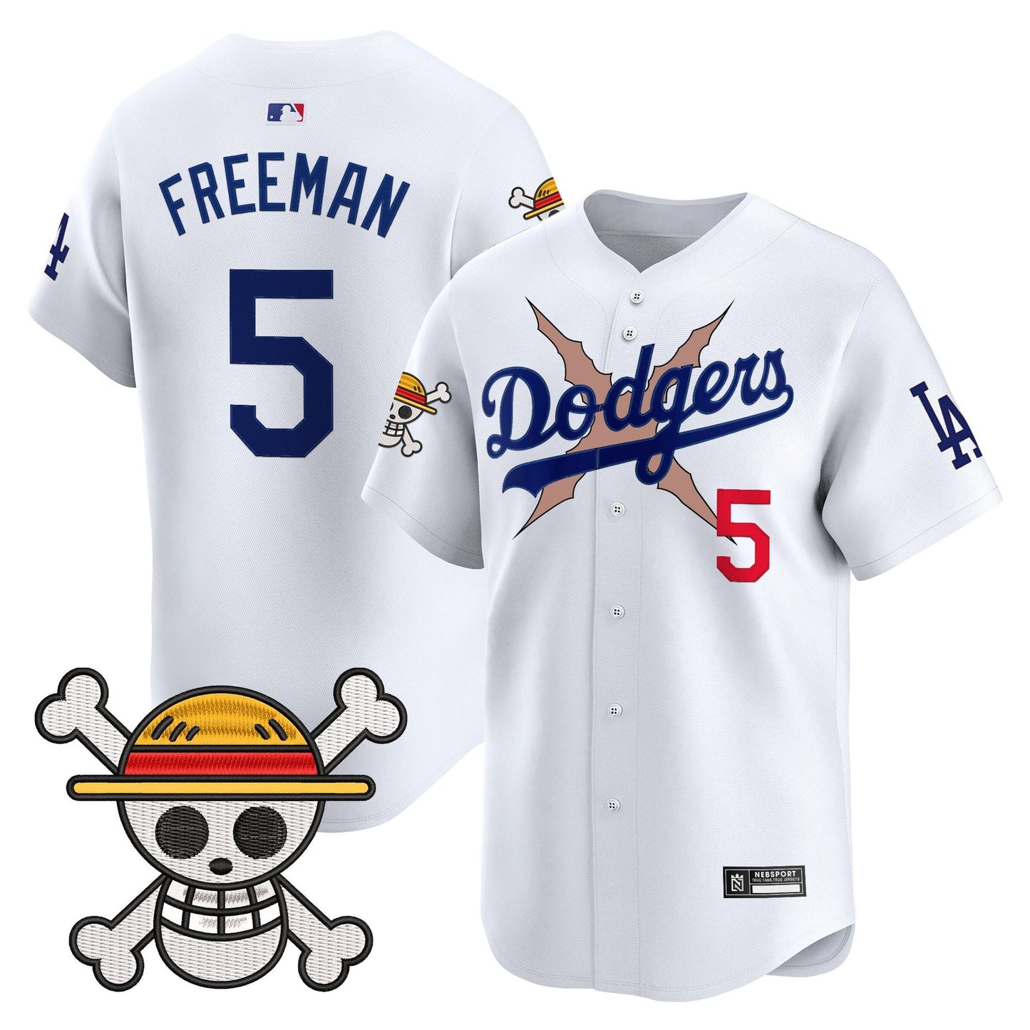 Men’s Los Angeles x One Piece 2025 Vapor Premier Limited Jersey – Stitched