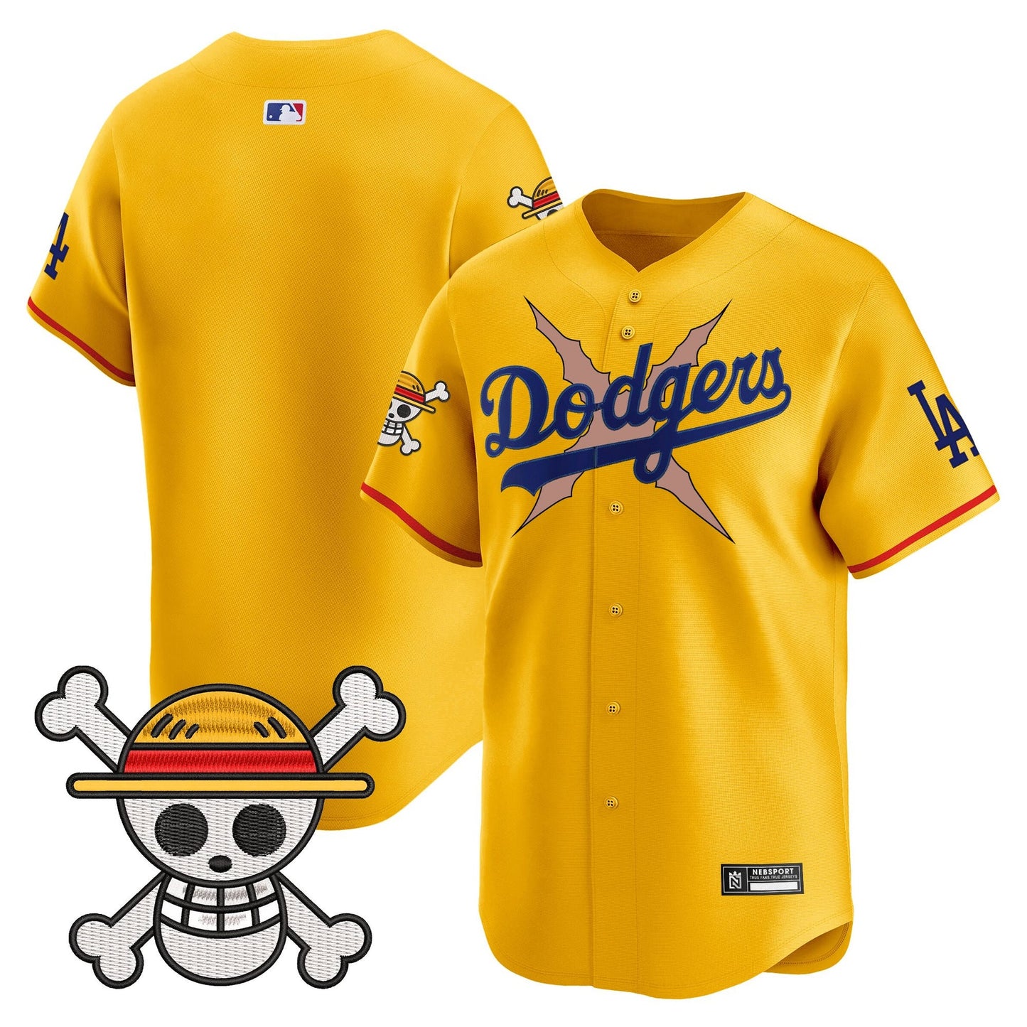 Men’s Los Angeles x One Piece 2025 Vapor Premier Limited Jersey – Stitched