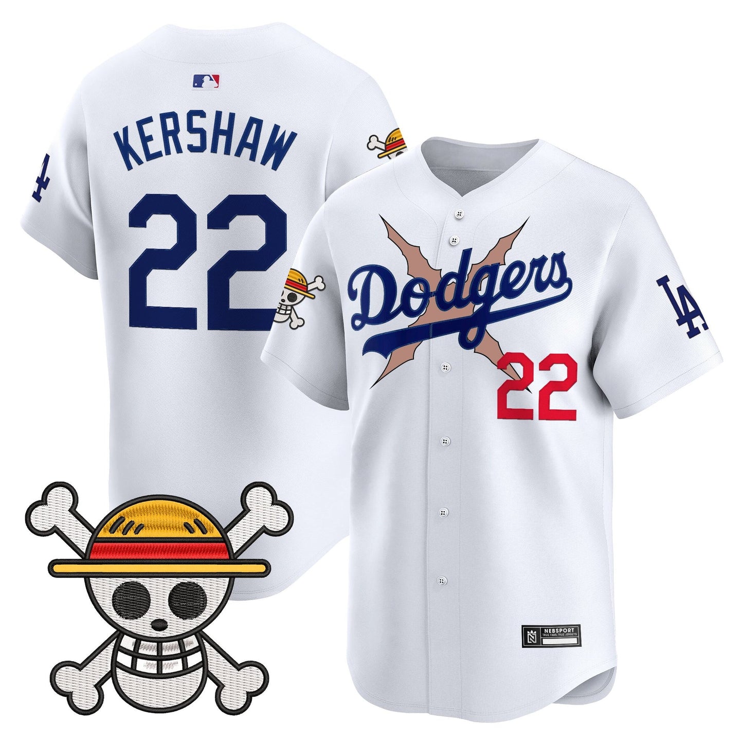 Men’s Los Angeles x One Piece 2025 Vapor Premier Limited Jersey – Stitched