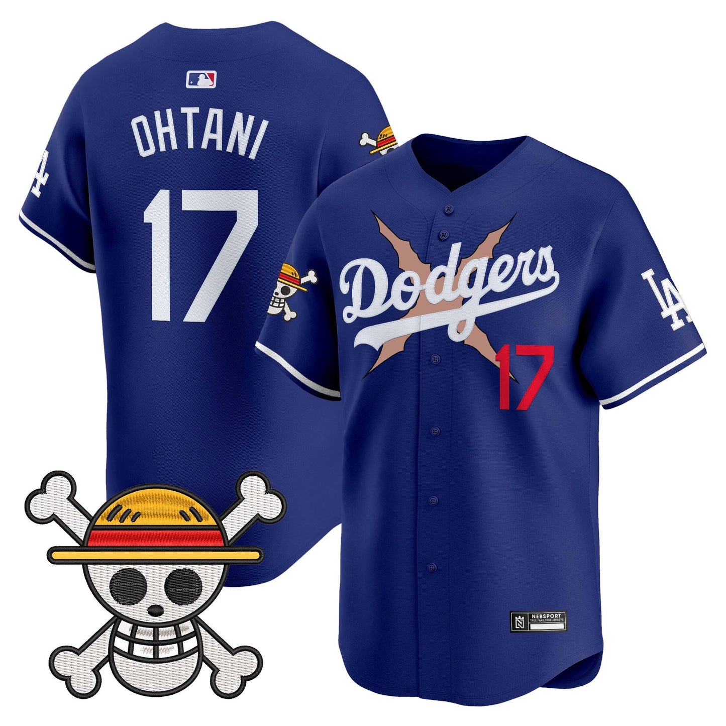 Men’s Los Angeles x One Piece 2025 Vapor Premier Limited Jersey – Stitched