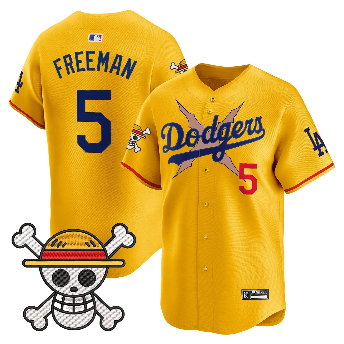 Men’s Los Angeles x One Piece 2025 Vapor Premier Limited Jersey – Stitched