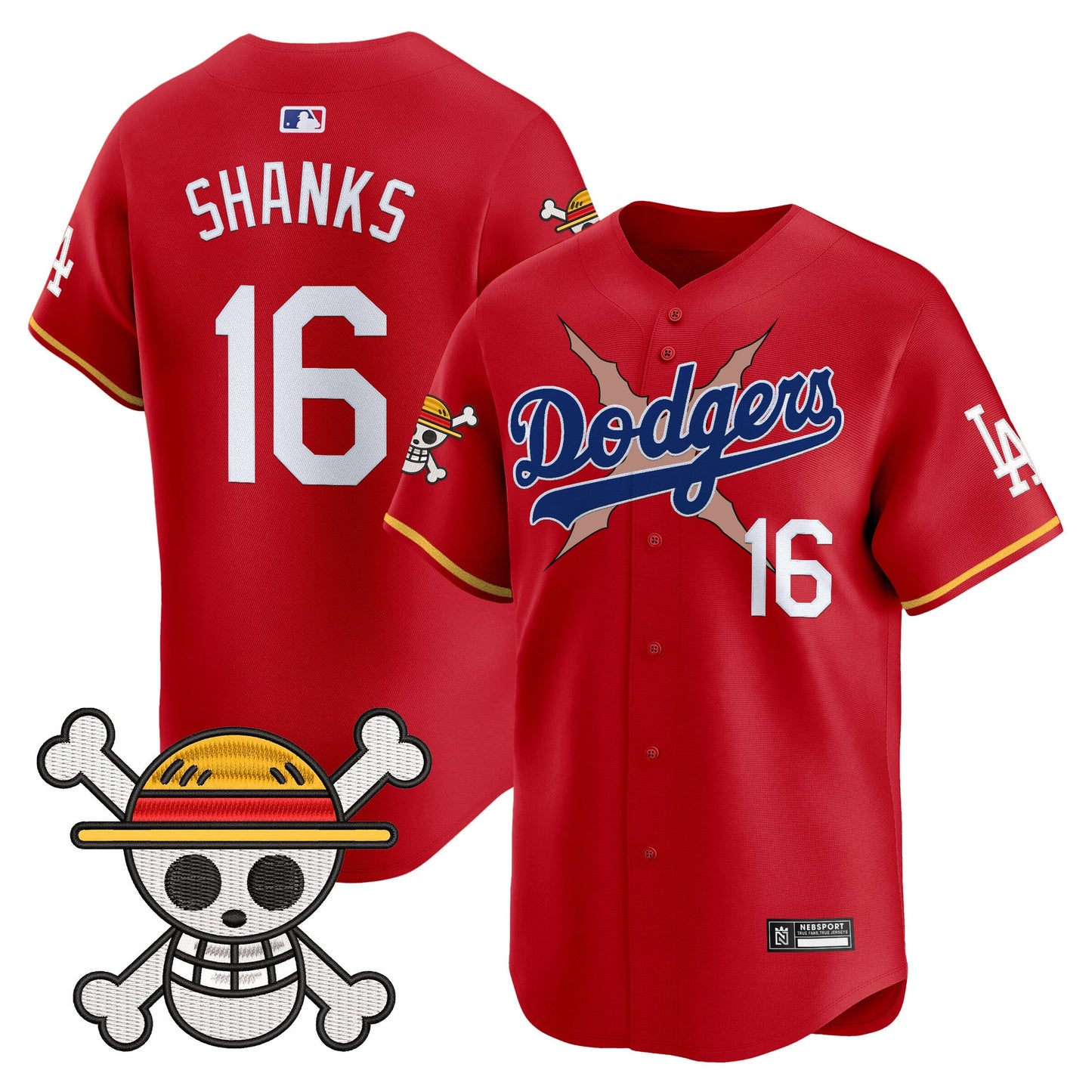Men’s Los Angeles x One Piece 2025 Vapor Premier Limited Jersey – Stitched