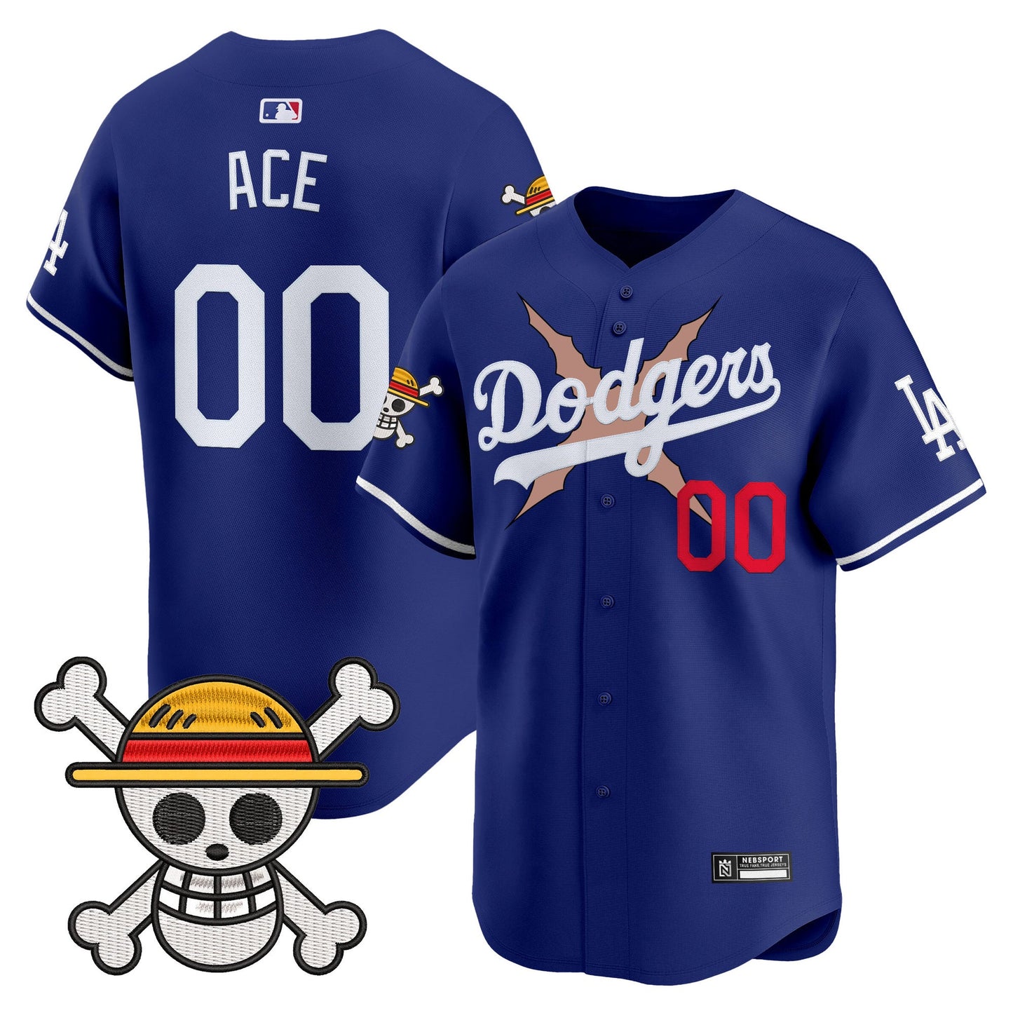 Men’s Los Angeles x One Piece 2025 Vapor Premier Limited Jersey – Stitched