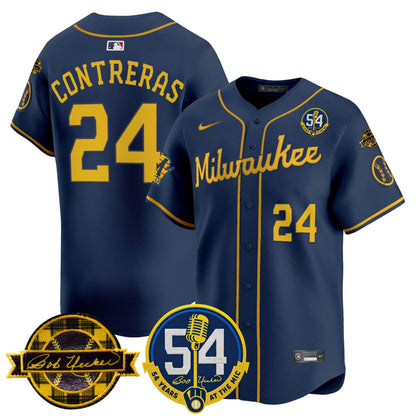 Men’s Milwaukee ‘Bob Uecker – 54 Seasons for ’ Vapor Premier Limited Jersey