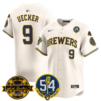 Men’s Milwaukee ‘Bob Uecker – 54 Seasons for ’ Vapor Premier Limited Jersey