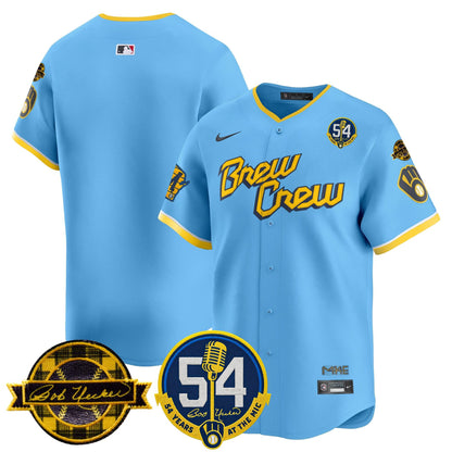 Men’s Milwaukee ‘Bob Uecker – 54 Seasons for ’ Vapor Premier Limited Jersey