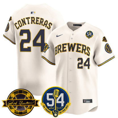 Men’s Milwaukee ‘Bob Uecker – 54 Seasons for ’ Vapor Premier Limited Jersey