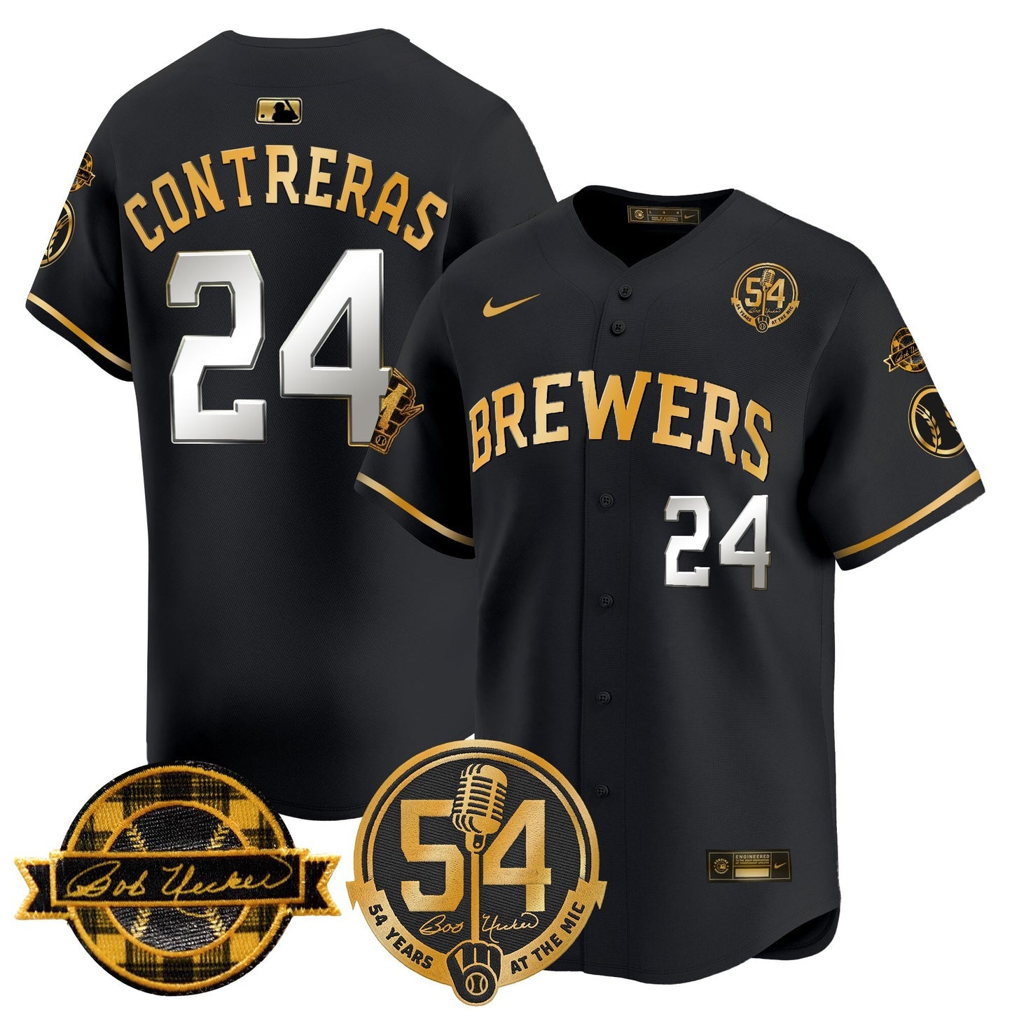 Men’s Milwaukee ‘Bob Uecker – 54 Seasons for ’ Vapor Premier Limited Jersey