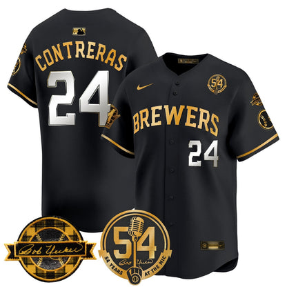 Men’s Milwaukee ‘Bob Uecker – 54 Seasons for ’ Vapor Premier Limited Jersey