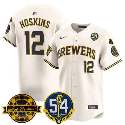Men’s Milwaukee ‘Bob Uecker – 54 Seasons for ’ Vapor Premier Limited Jersey