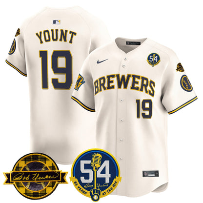 Men’s Milwaukee ‘Bob Uecker – 54 Seasons for ’ Vapor Premier Limited Jersey