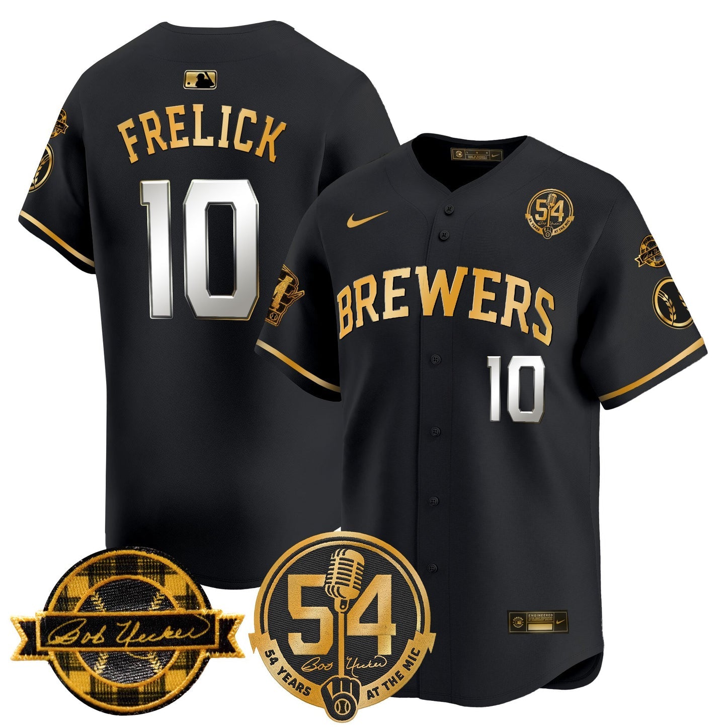 Men’s Milwaukee ‘Bob Uecker – 54 Seasons for ’ Vapor Premier Limited Jersey
