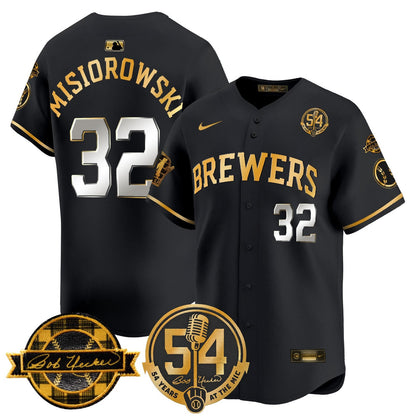 Men’s Milwaukee ‘Bob Uecker – 54 Seasons for ’ Vapor Premier Limited Jersey