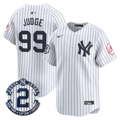 Men’s New York Throwback Vapor Premier Limited Jersey – Derek Jeter Patch