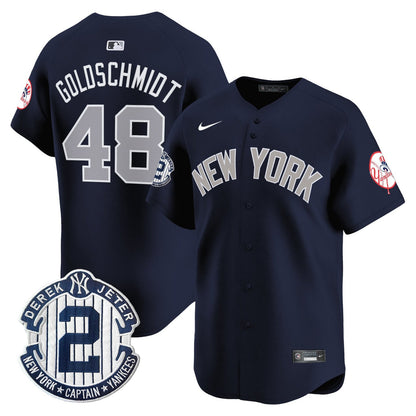 Men’s New York Throwback Vapor Premier Limited Jersey – Derek Jeter Patch