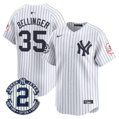 Men’s New York Throwback Vapor Premier Limited Jersey – Derek Jeter Patch