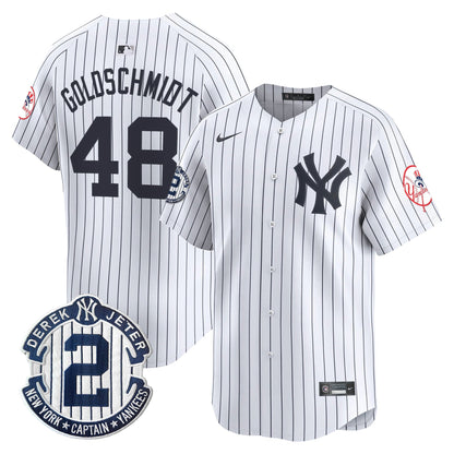Men’s New York Throwback Vapor Premier Limited Jersey – Derek Jeter Patch