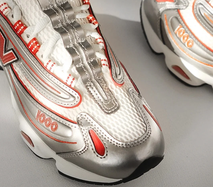 NB 1000 Metallic Silver Red