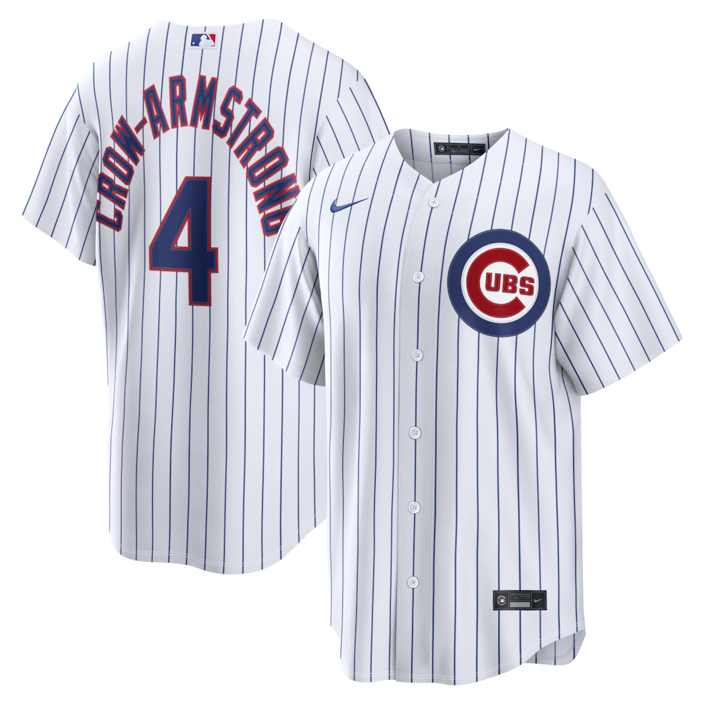 Men's Chicago Cubs Pete Crow-Armstrong Nike White Home Replica Jersey