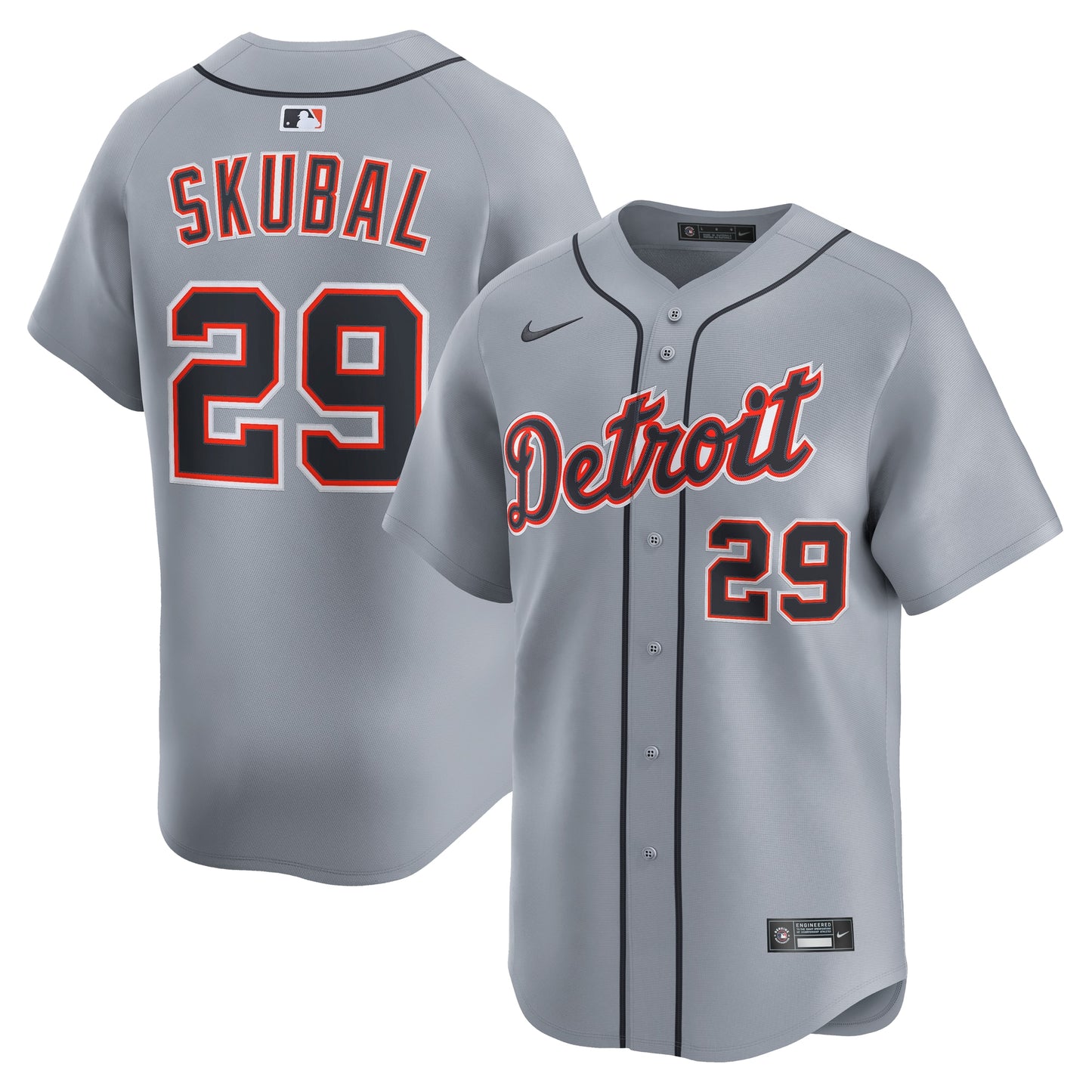Men's Detroit Tigers Tarik Skubal Nike White Home Limited Player Jersey