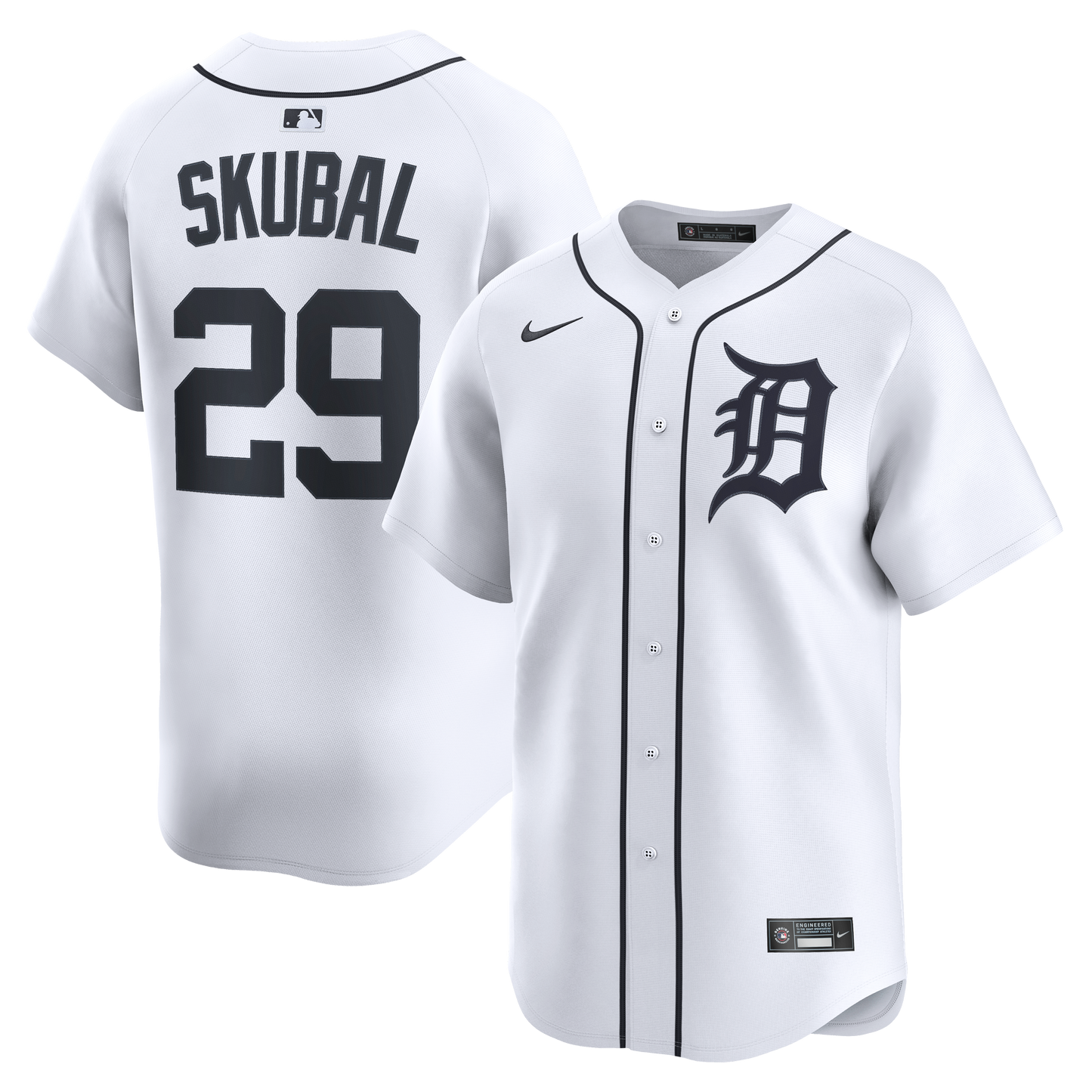Men's Detroit Tigers Tarik Skubal Nike White Home Limited Player Jersey
