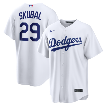 Men's Los Angeles Dodgers Tarik Skubal Nike White Home Replica Jersey
