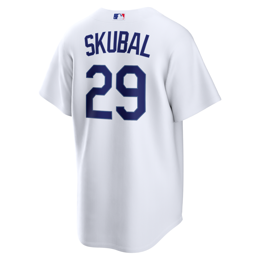 Men's Los Angeles Dodgers Tarik Skubal Nike White Home Replica Jersey