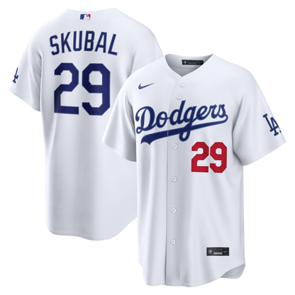 Men's Los Angeles Dodgers Tarik Skubal Nike White Home Stadium Jersey