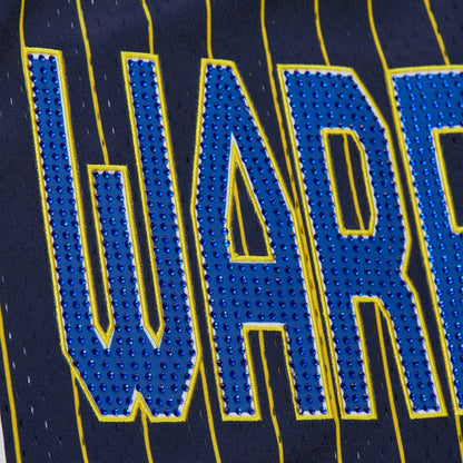 Women's Golden State Warriors Mitchell & Ness x DANNIJO Blue Fashion Baseball Jersey