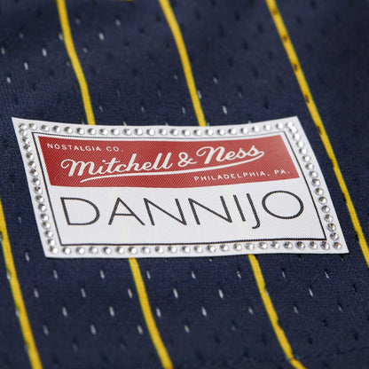 Women's Golden State Warriors Mitchell & Ness x DANNIJO Blue Fashion Baseball Jersey