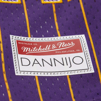 Women's Los Angeles Lakers Mitchell & Ness x DANNIJO Purple Fashion Baseball Jersey