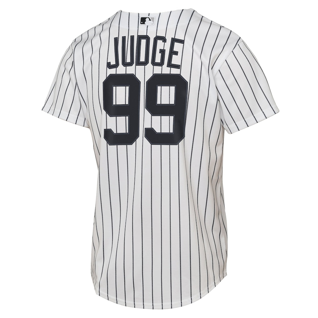 Youth New York Yankees Aaron Judge Nike White Home Replica Player Jersey